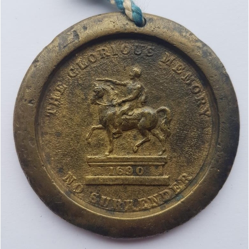 49 - Loyal Orange Association Medallion - 1690 No Surrender
