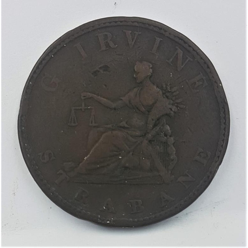 106 - Strabane G Irvine One Penny Token 1813