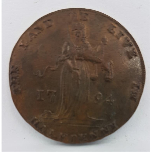 112 - Dublin Half Penny 1794 