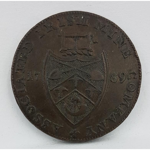 116 - Cronebane Half Penny Token 1789 EF