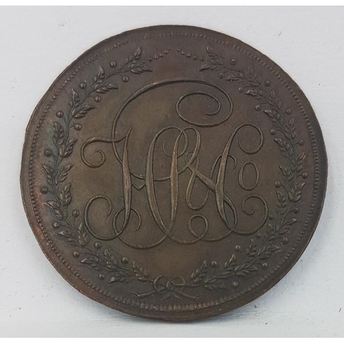 121 - Ireland Half Penny Token 1895 Payable at Dublin, Cork Or Limerick Unc.