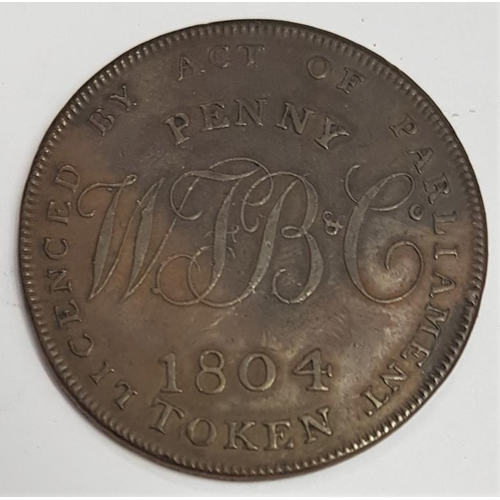 97 - Dublin Penny Token 1804 