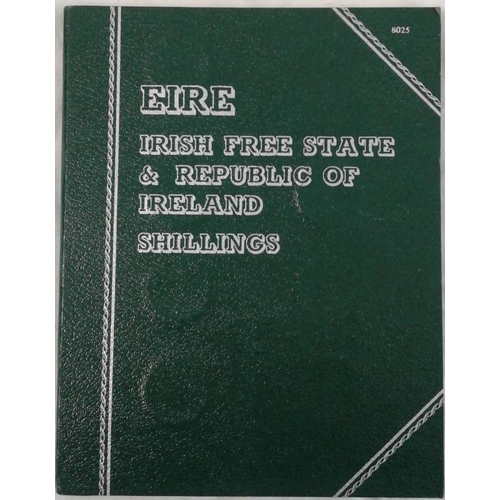 227 - Ireland Free State Shillings - full set in green folder