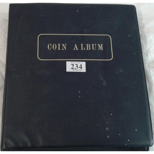 234 - Coin Album - Ireland, Great Britain & World (some silver)