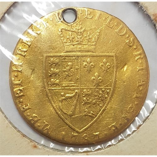 257 - Great Britain Guinea 1787 George III (holed)