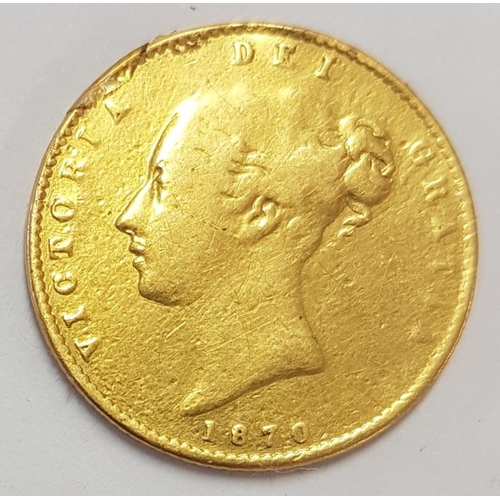 261 - GB, Victorian Half Sovereign 1870