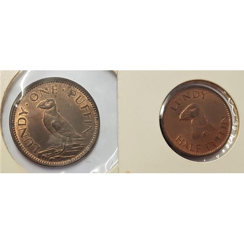 263 - Lundy Island Penny & Halfpenny 1929 (2)