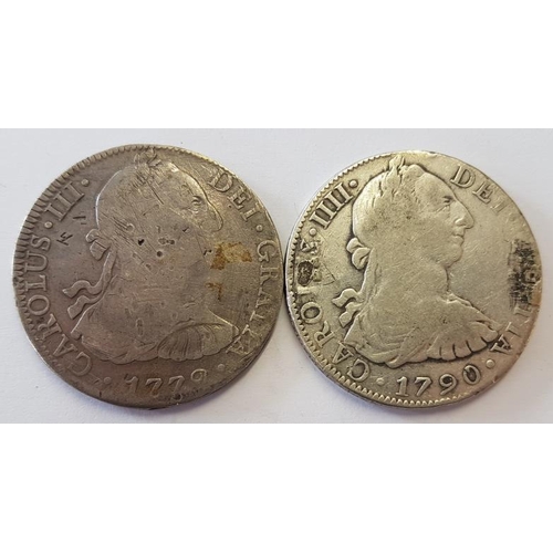 299 - Spain 8 Reaels 1779 and 1790 (2)