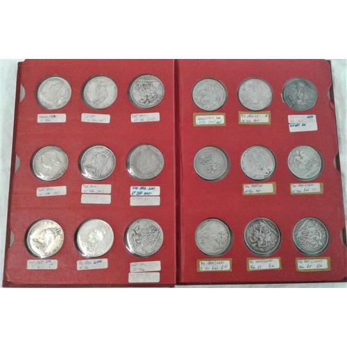 262 - Great Britain Album of Crowns and Double Florins, various years (45)