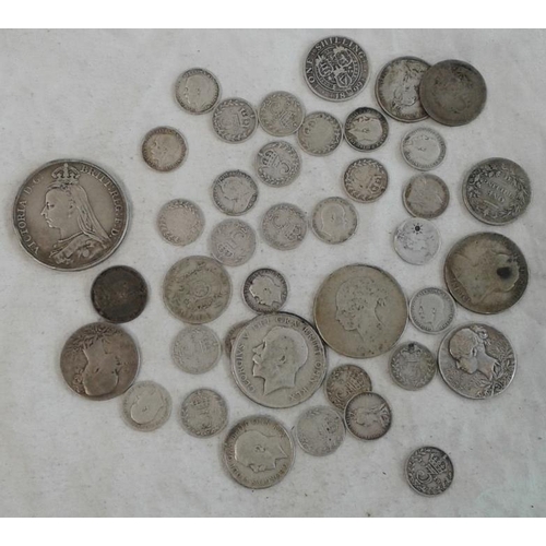 281 - Collection of GB (925) Silver, mostly Victorian, c.155grams