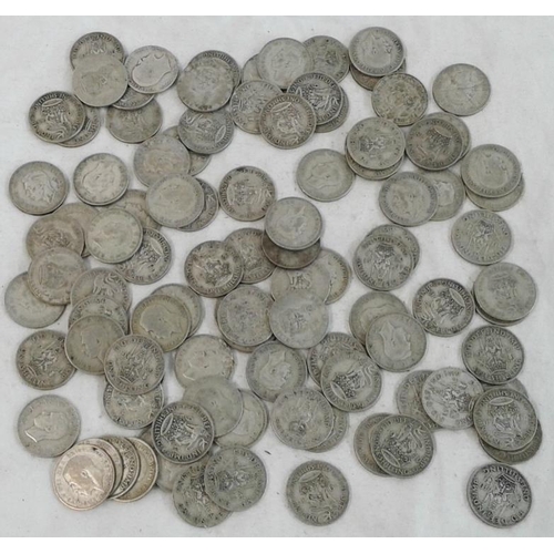 280 - GB 100 Silver Shillings 1920-46 various