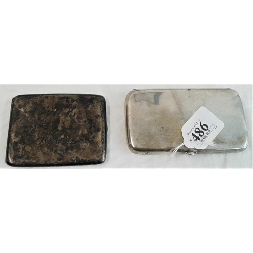 486 - Two Hallmarked Silver Cigarette Cases, c.275grams