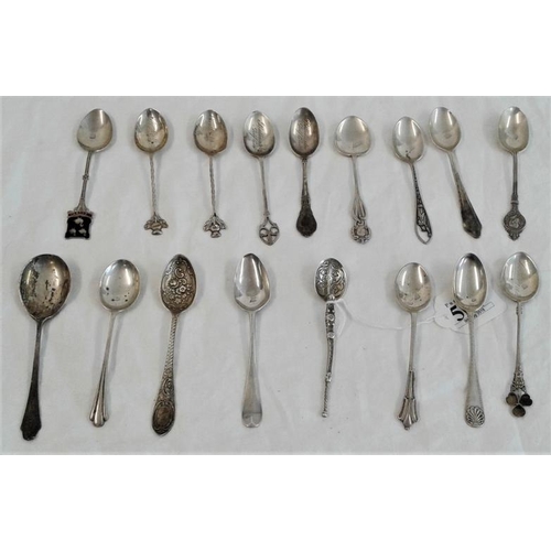 502 - Collection of Seventeen Commemorative/Collector's Hallmarked Tea/Coffee Silver Spoons, c.205grams