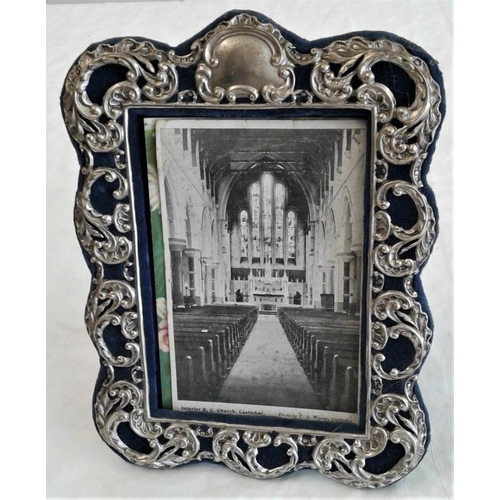 510 - Silver Photograph Frame, Hallmarked Chester c.1898 by John & William Deakin, c.6in x 8in