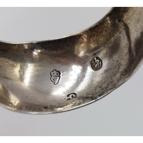 321 - Mid-18th Century Irish Silver Sugar Tongs, indistinct Dublin hallmarks, c.39grams and 14.54cm long