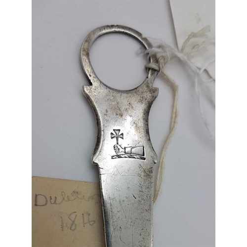 328 - Georgian Irish Silver Meat Skewer, Hallmarked c.1817 with maker's mark 
