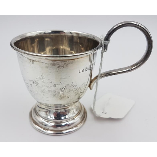 334 - Irish Silver Cup, Hallmarked Dublin c.1966 with maker's mark 