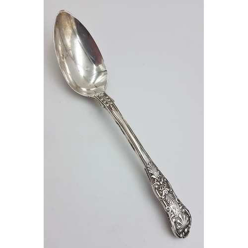 423 - Georgian Irish King's Pattern Spoon, Hallmarked Dublin c.1829 with maker's marks 