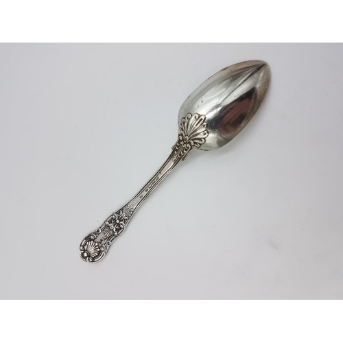 423 - Georgian Irish King's Pattern Spoon, Hallmarked Dublin c.1829 with maker's marks 