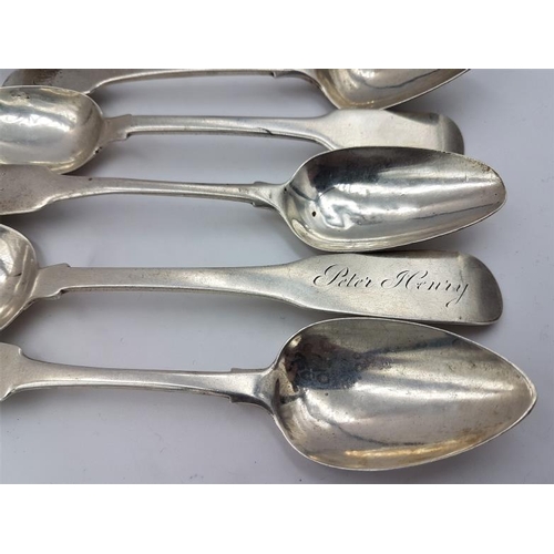 430 - Collection of Seven Hallmarked Irish Silver Spoons, c.174grams