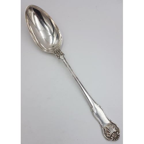 467 - Very Heavy and Large Georgian Silver Serving Spoon (King's Pattern), Hallmarked London c.1824, proba... 