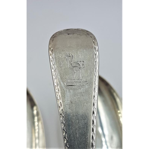 469 - Set of Six Georgian Silver Table Spoons, by William Sumner & Richard Crossley, c.1790, c.410grams