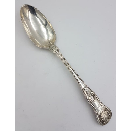 472 - Victorian Silver King's Pattern Serving Spoon, Hallmarked London c.1847 possibly by John & Henry Lia... 