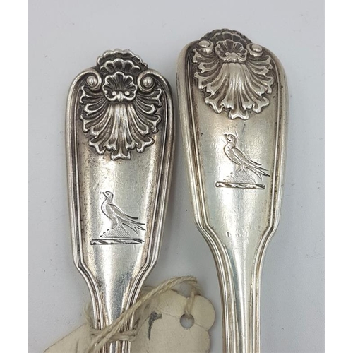 473 - Matching Georgian Silver King's Pattern Spoon and Fork, Hallmarked London c.1832 by Walter Tweedie, ... 