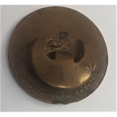11 - Irish Volunteers Brass and Enamel Badge c.1915, on reverse 
