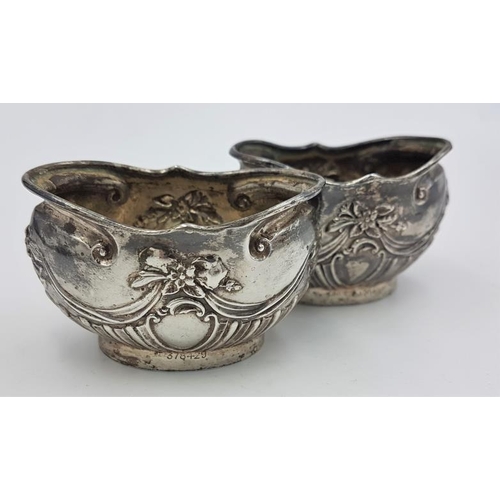 448 - Pair of Chester Silver Salts, c.1901 by Colen Hewer Cheshire, c.47grams