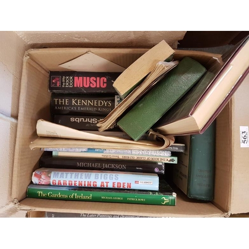 563 - Box of General Interest Books - Gardening and Music
