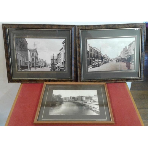 39 - Three Framed Photographs relating to Tullamore and Clonmel