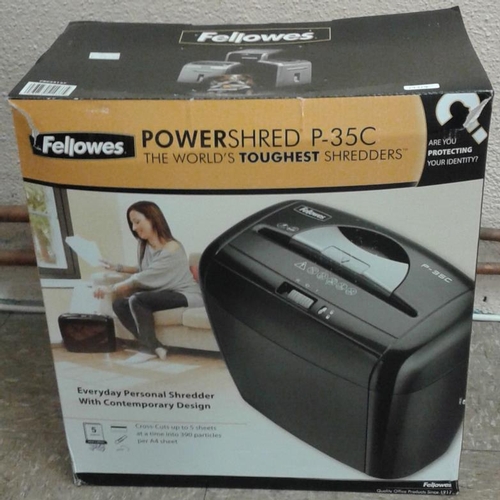 71 - 'Fellowes' Power Paper Shredder (new)