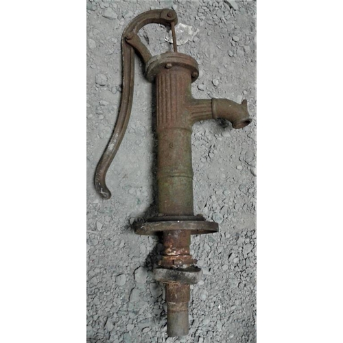 94 - Victorian Cast Iron Water Pump, c.36in