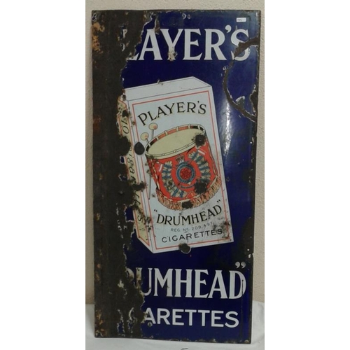 219 - 'Player's' Advertising Sign- c. 18 x 36ins
