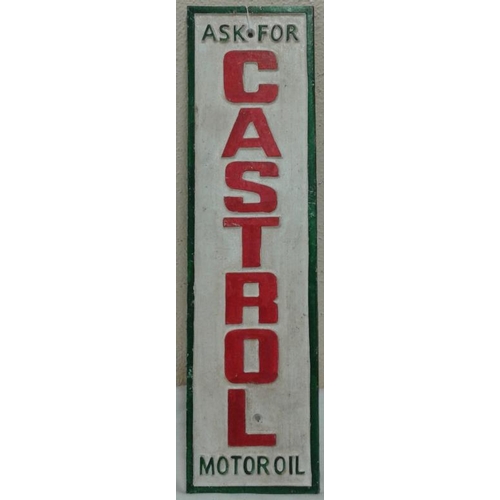 259 - Large Castrol Sign - 6 x 23ins