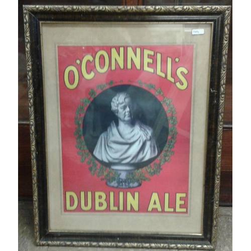 265 - 'O'Connell's Dublin Ale' Advertising Sign - c. 18 x 23ins