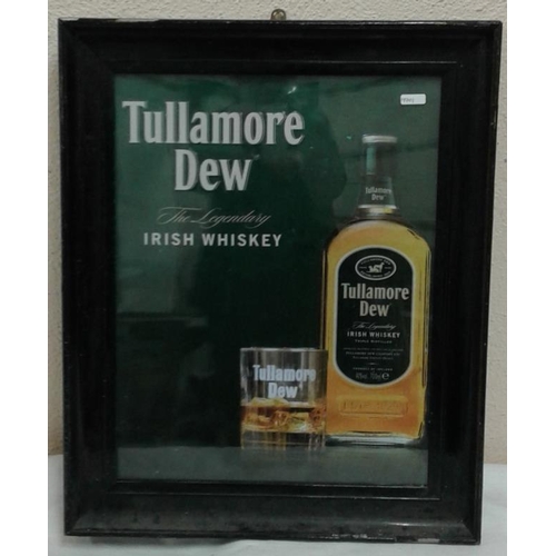 266 - 'Tullamore Dew' Advertising Sign - c. 17 x 22ins