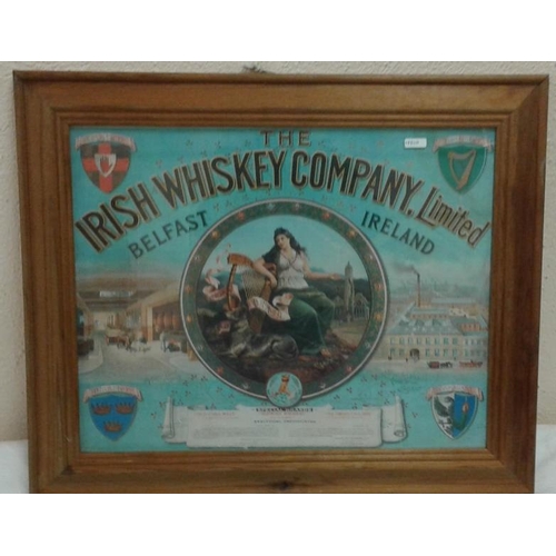 263 - 'Irish Whiskey Company' Advertising Sign - c. 24 x 20ins