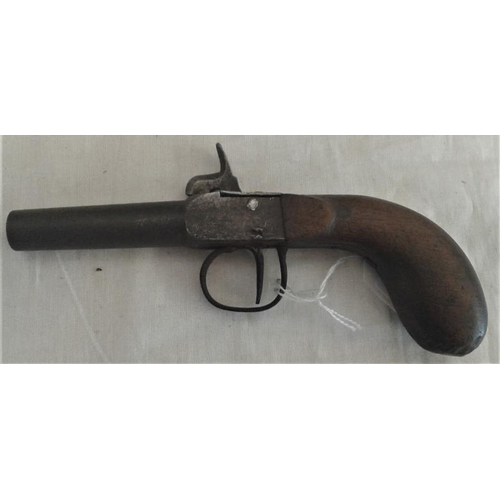 314 - 19th Century Flintlock Pistol with walnut stock