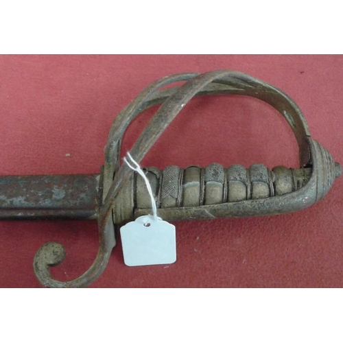 328 - Victorian 3-Bar Piped Back Sword