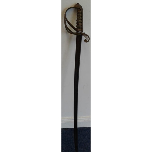 328 - Victorian 3-Bar Piped Back Sword