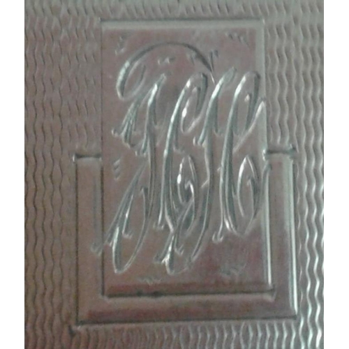 338 - Silver Cigarette Case, Hallmarked Silver, c.165grams