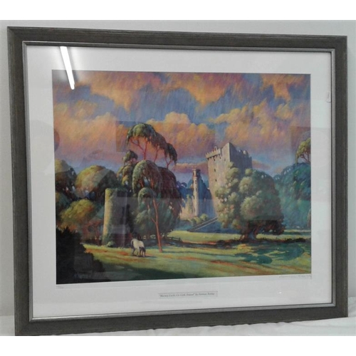 378 - Limited Edition Print by Norman Teeling - 'Blarney Castle' - Overall c. 27 x 30ins