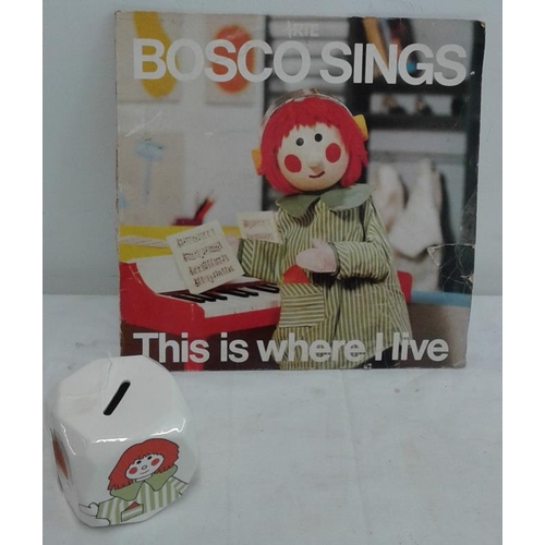 424 - Two Bosco Items - Money Box and LP