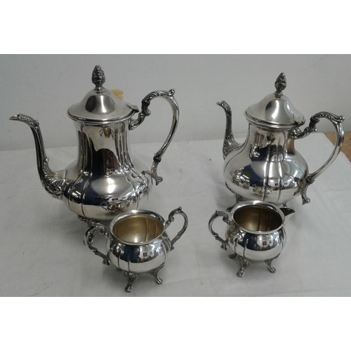 440 - Four Pieces of Silver Plated Footed  Tea/Coffee Set