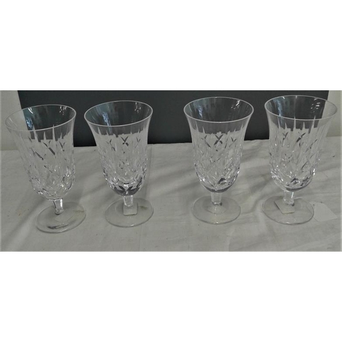 451 - Set of Four Waterford Crystal Glasses, c.6.5in tall