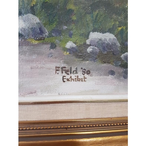 525 - Frank Feld, Oil on Canvas Painting 