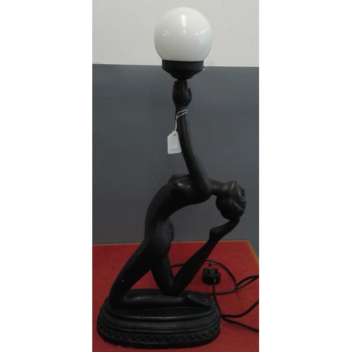 543 - Female Nude Table Lamp, c.28in tall