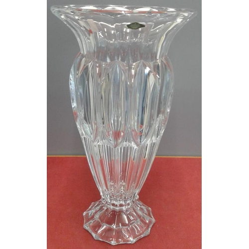 551 - Shannon Crystal Vase c.16in tall